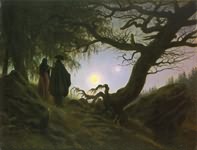     , 1830/35 (Man and woman contemplating the moon)